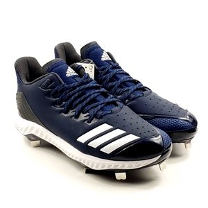Adidas icon bounce blue metal baseball cleats